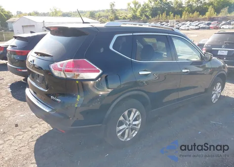 2015 Nissan Rogue Sv из США, поврежденный, VIN KNMAT2MV6FP587575